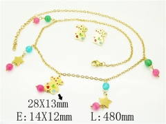 HY Wholesale Jewelry Set 316L Stainless Steel jewelry Set Fashion Jewelry-HY21S0444IHV