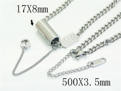 HY Wholesale Stainless Steel 316L Jewelry Popular Necklaces-HY41N0344PL