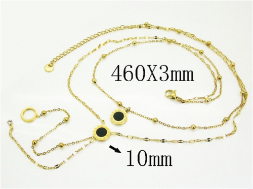 HY Wholesale Stainless Steel 316L Jewelry Popular Necklaces-HY30N0091HKL