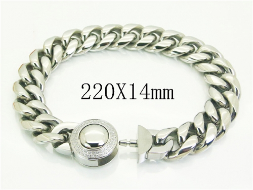 HY Wholesale Bracelets 316L Stainless Steel Jewelry Bracelets-HY28B0086KLS