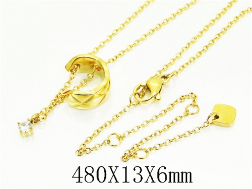 HY Wholesale Stainless Steel 316L Jewelry Popular Necklaces-HY30N0124HXX