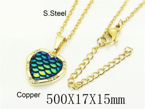 HY Wholesale Stainless Steel 316L Jewelry Popular Necklaces-HY54N0631YML