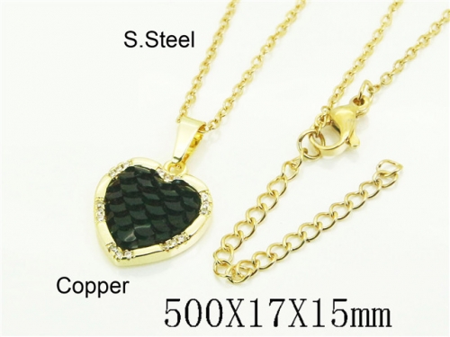 HY Wholesale Stainless Steel 316L Jewelry Popular Necklaces-HY54N0634VML