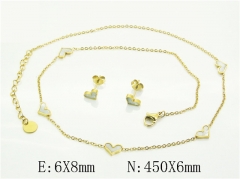 HY Wholesale Jewelry Set 316L Stainless Steel jewelry Set Fashion Jewelry-HY32S0150HKC