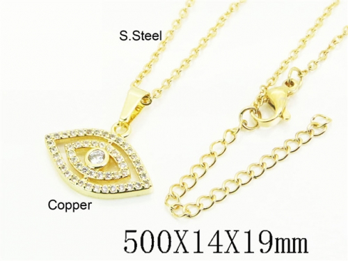 HY Wholesale Stainless Steel 316L Jewelry Popular Necklaces-HY54N0657CML