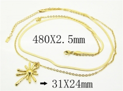 HY Wholesale Stainless Steel 316L Jewelry Popular Necklaces-HY30N0152HEE