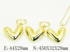 HY Wholesale Jewelry Set 316L Stainless Steel jewelry Set Fashion Jewelry-HY45S0127HPS