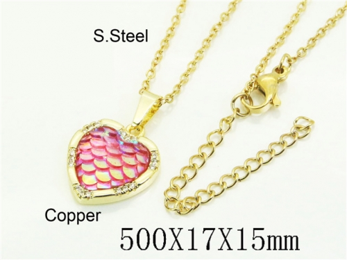 HY Wholesale Stainless Steel 316L Jewelry Popular Necklaces-HY54N0630UML