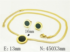 HY Wholesale Jewelry Set 316L Stainless Steel jewelry Set Fashion Jewelry-HY34S0186MJ