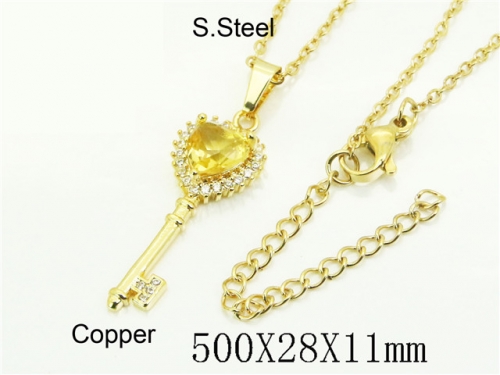 HY Wholesale Stainless Steel 316L Jewelry Popular Necklaces-HY54N0640AML