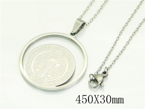 HY Wholesale Stainless Steel 316L Jewelry Popular Necklaces-HY74N0205NL