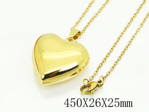 HY Wholesale Stainless Steel 316L Jewelry Popular Necklaces-HY74N0208OL