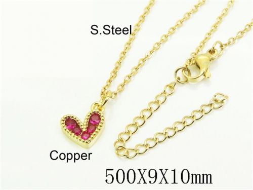 HY Wholesale Stainless Steel 316L Jewelry Popular Necklaces-HY54N0645RKL