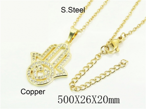 HY Wholesale Stainless Steel 316L Jewelry Popular Necklaces-HY54N0647NA