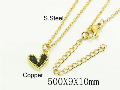HY Wholesale Stainless Steel 316L Jewelry Popular Necklaces-HY54N0646FKL