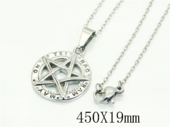 HY Wholesale Stainless Steel 316L Jewelry Popular Necklaces-HY74N0223KO