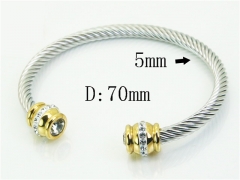 HY Wholesale Bangles Jewelry Stainless Steel 316L Popular Bangle-HY12B0364HIW