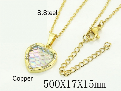 HY Wholesale Stainless Steel 316L Jewelry Popular Necklaces-HY54N0628ML