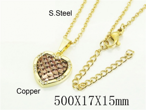 HY Wholesale Stainless Steel 316L Jewelry Popular Necklaces-HY54N0633BML