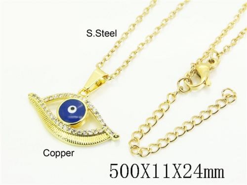 HY Wholesale Stainless Steel 316L Jewelry Popular Necklaces-HY54N0655AML