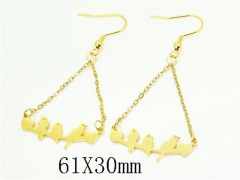 HY Wholesale Earrings 316L Stainless Steel Earrings Jewelry-HY92E0244LY