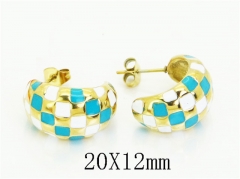 HY Wholesale Earrings 316L Stainless Steel Earrings Jewelry-HY80E1210OL
