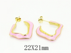HY Wholesale Earrings 316L Stainless Steel Earrings Jewelry-HY80E1267OG