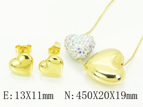 HY Wholesale Jewelry Set 316L Stainless Steel jewelry Set Fashion Jewelry-HY45S0116HMT
