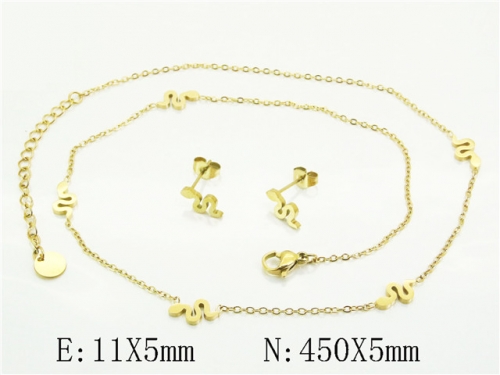 HY Wholesale Jewelry Set 316L Stainless Steel jewelry Set Fashion Jewelry-HY32S0151HID