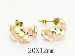 HY Wholesale Earrings 316L Stainless Steel Earrings Jewelry-HY80E1211OL