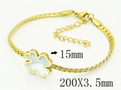 HY Wholesale Bracelets 316L Stainless Steel Jewelry Bracelets-HY34B0125BKO