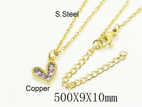 HY Wholesale Stainless Steel 316L Jewelry Popular Necklaces-HY54N0643AKL