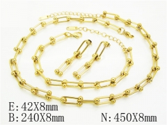 HY Wholesale Jewelry Set 316L Stainless Steel jewelry Set Fashion Jewelry-HY30S0127JKD