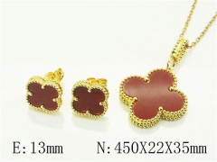 HY Wholesale Jewelry Set 316L Stainless Steel jewelry Set Fashion Jewelry-HY32S0158HOE