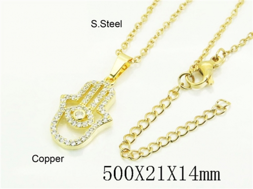 HY Wholesale Stainless Steel 316L Jewelry Popular Necklaces-HY54N0648WML