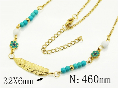 HY Wholesale Stainless Steel 316L Jewelry Popular Necklaces-HY92N0559HIX