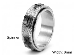 HY Wholesale Rings Jewelry 316L Stainless Steel Jewelry Rings-HY0156R0244
