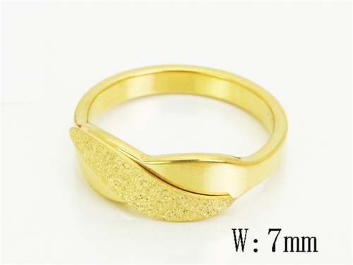 HY Wholesale Rings Jewelry Stainless Steel 316L Popular Rings-HY19R1400OY