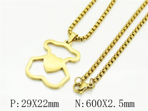 HY Wholesale Stainless Steel 316L Jewelry Popular Necklaces-HY61N1112LE