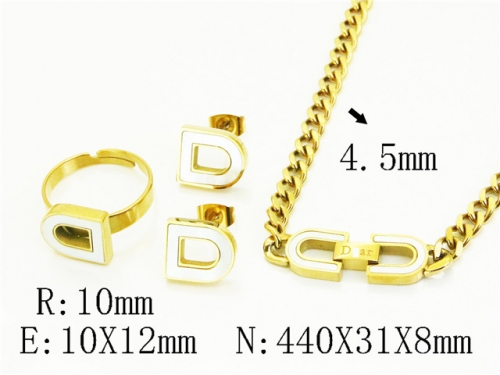 HY Wholesale Jewelry Set 316L Stainless Steel jewelry Set Fashion Jewelry-HY50S0594HOV