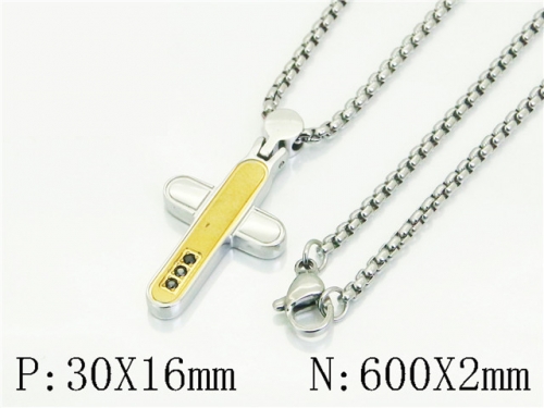 HY Wholesale Stainless Steel 316L Jewelry Popular Necklaces-HY41N0383HOF