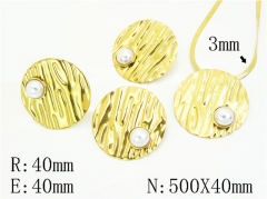 HY Wholesale Jewelry Set 316L Stainless Steel jewelry Set Fashion Jewelry-HY50S0561IHU