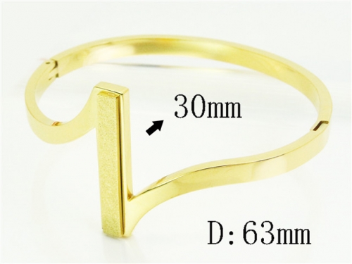 HY Wholesale Bangles Jewelry Stainless Steel 316L Popular Bangle-HY19B1236HJF