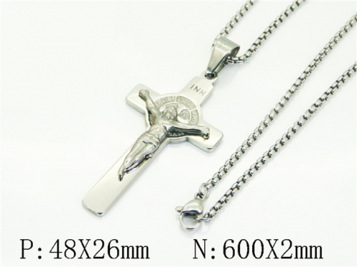 HY Wholesale Stainless Steel 316L Jewelry Popular Necklaces-HY41N0379OE