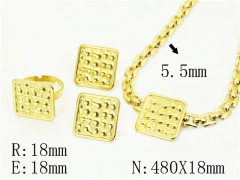 HY Wholesale Jewelry Set 316L Stainless Steel jewelry Set Fashion Jewelry-HY50S0591HOR