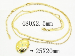 HY Wholesale Stainless Steel 316L Jewelry Popular Necklaces-HY30N0158HKL