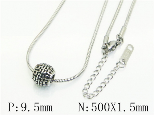 HY Wholesale Stainless Steel 316L Jewelry Popular Necklaces-HY12N0837BLL