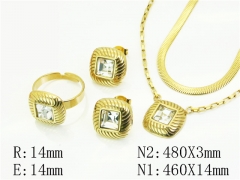 HY Wholesale Jewelry Set 316L Stainless Steel jewelry Set Fashion Jewelry-HY50S0572IHB