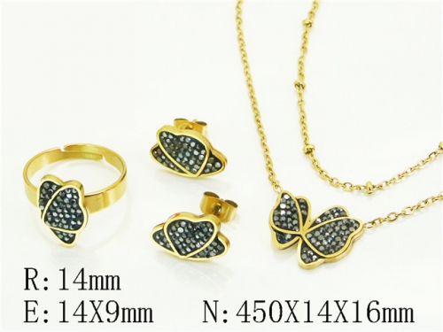 HY Wholesale Jewelry Set 316L Stainless Steel jewelry Set Fashion Jewelry-HY50S0589HOW