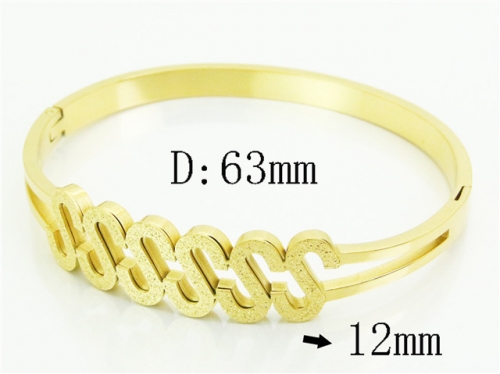 HY Wholesale Bangles Jewelry Stainless Steel 316L Popular Bangle-HY19B1209HKS